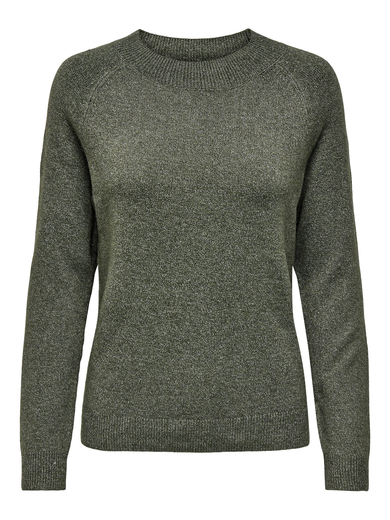 Einfarbiger Strickpullover