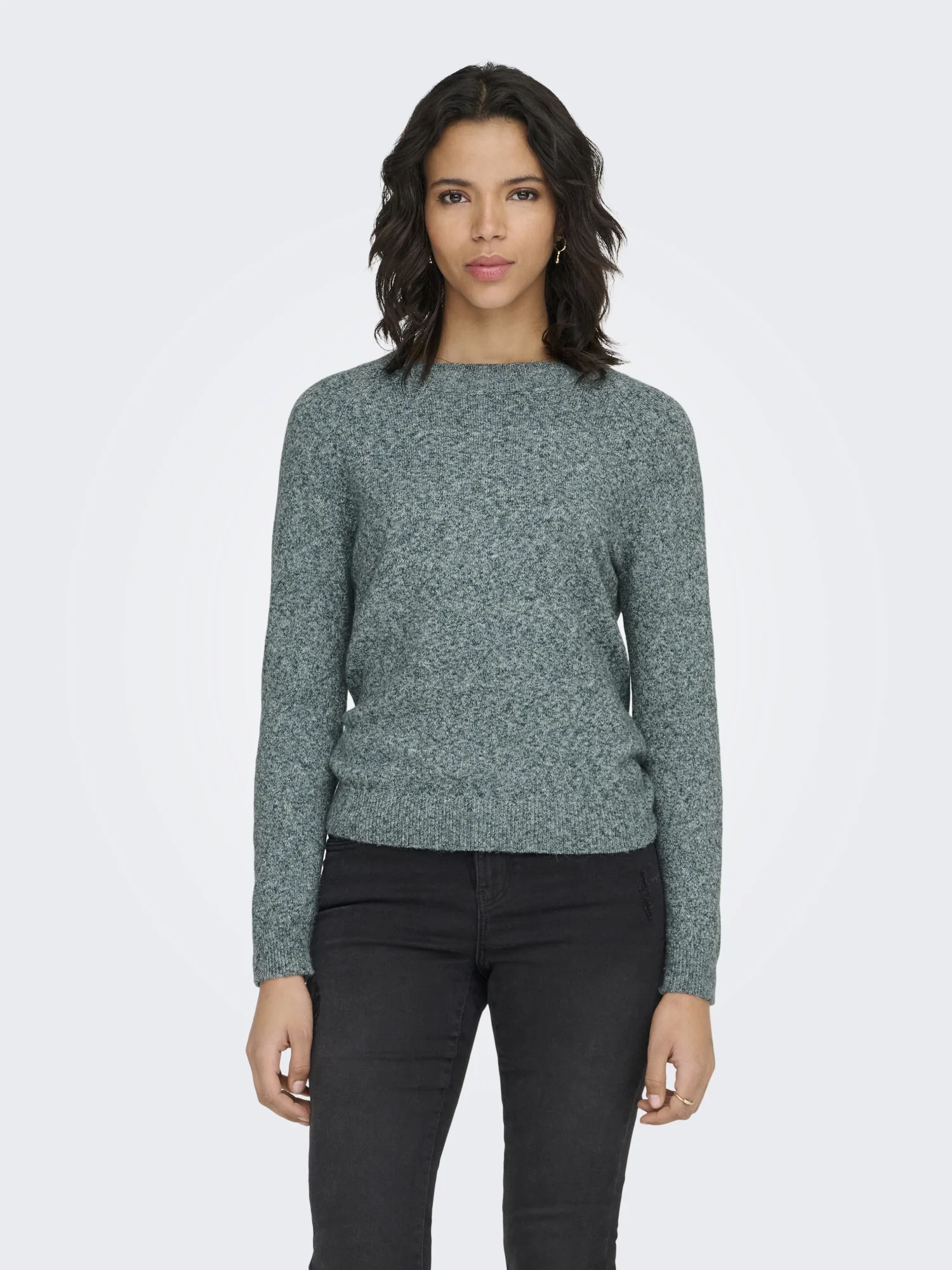 Einfarbiger Strickpullover - Image 4