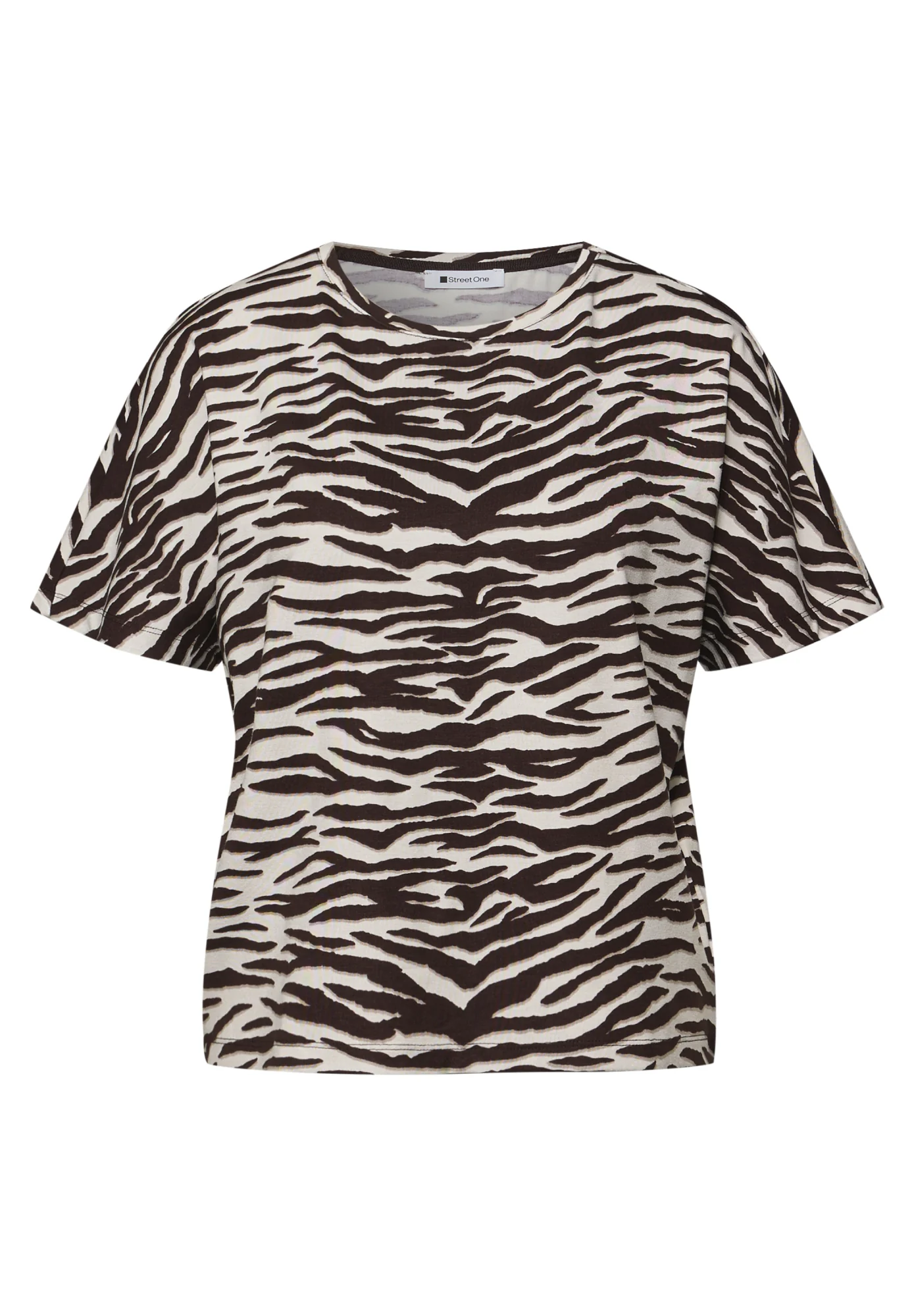 Kurzarm Shirt mit Rundhals und Print