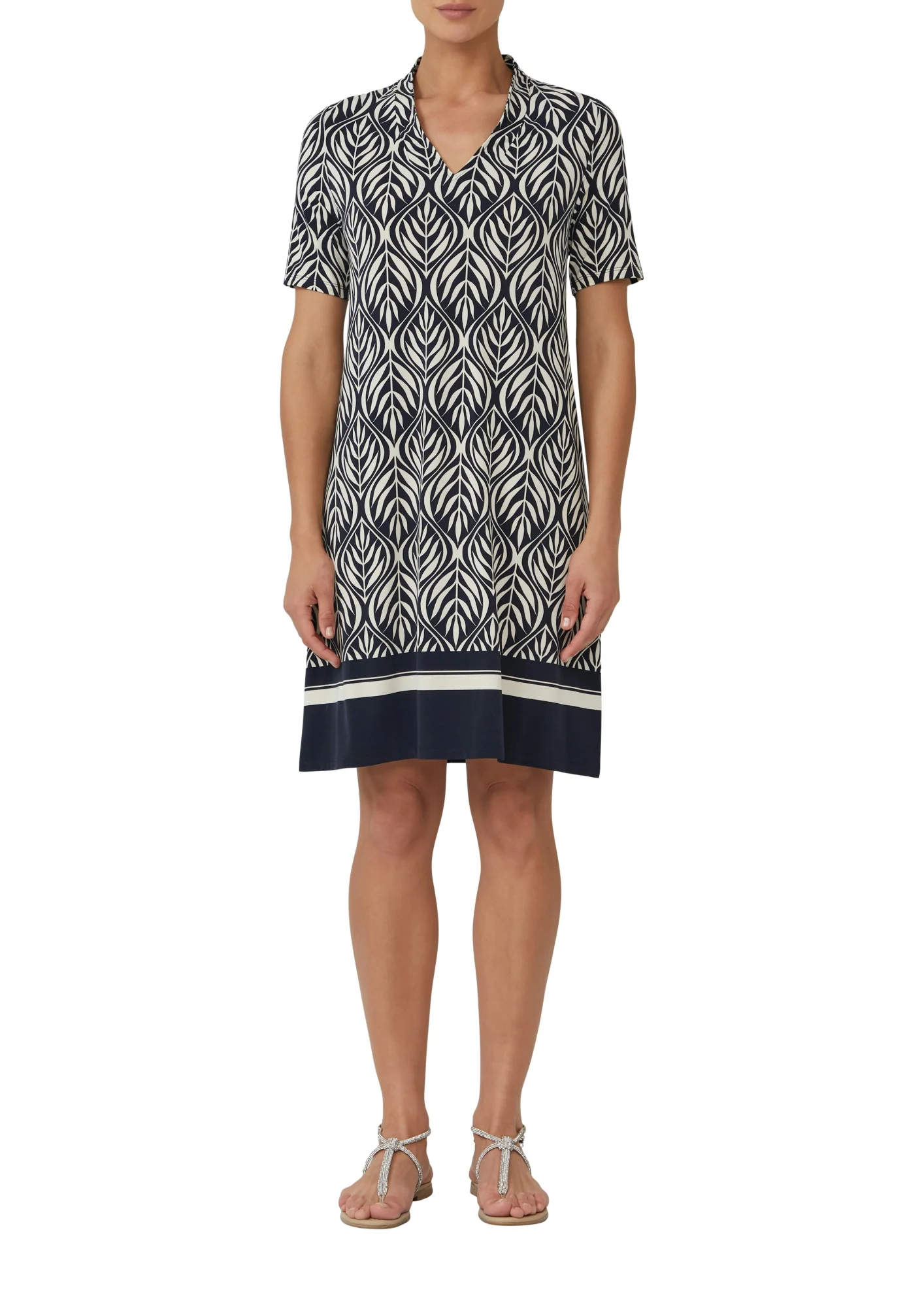 Kurzes Kleid mit V-Ausschnitt - Image 2