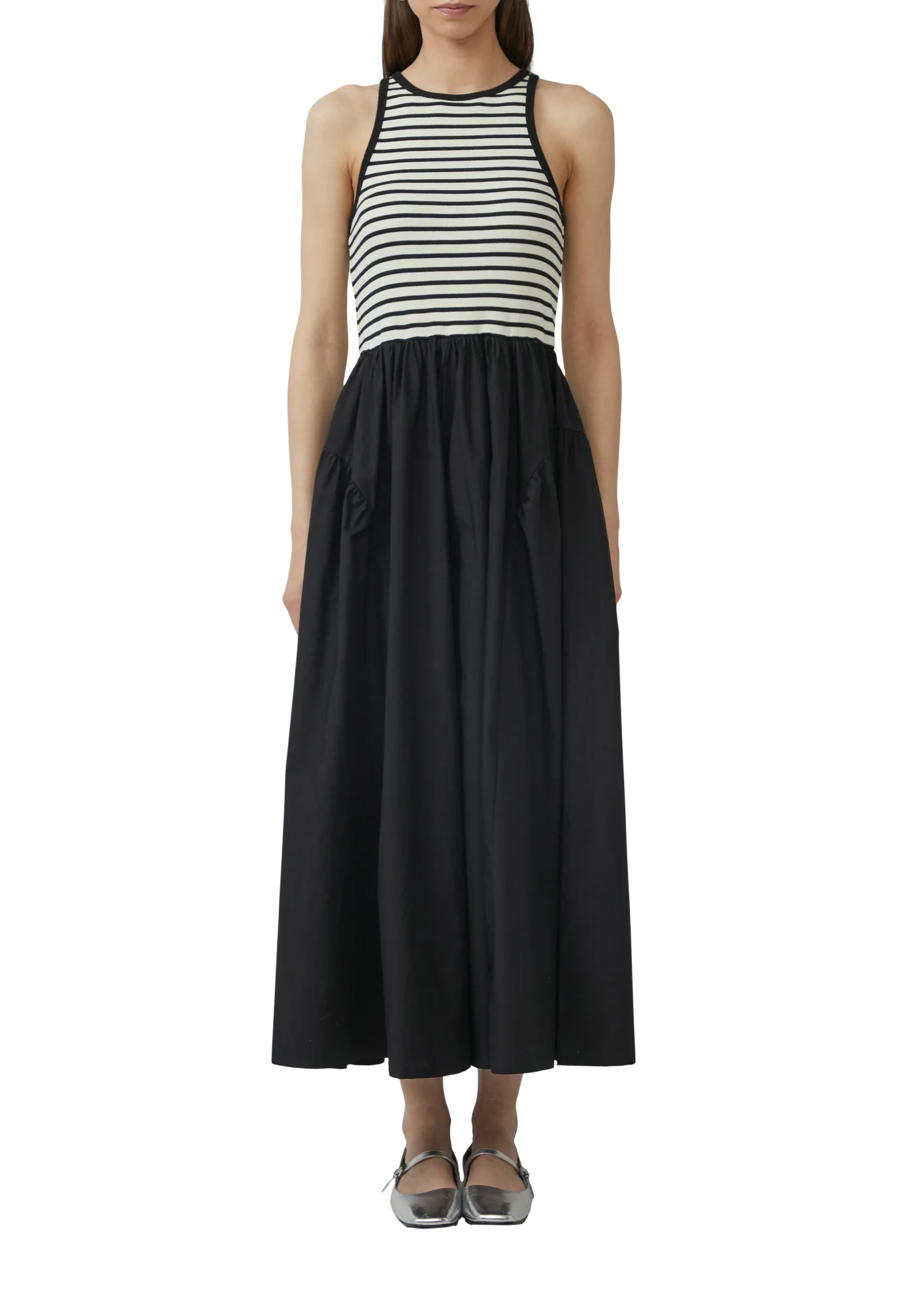 Tanktop-Kleid im Materialmix - Image 2