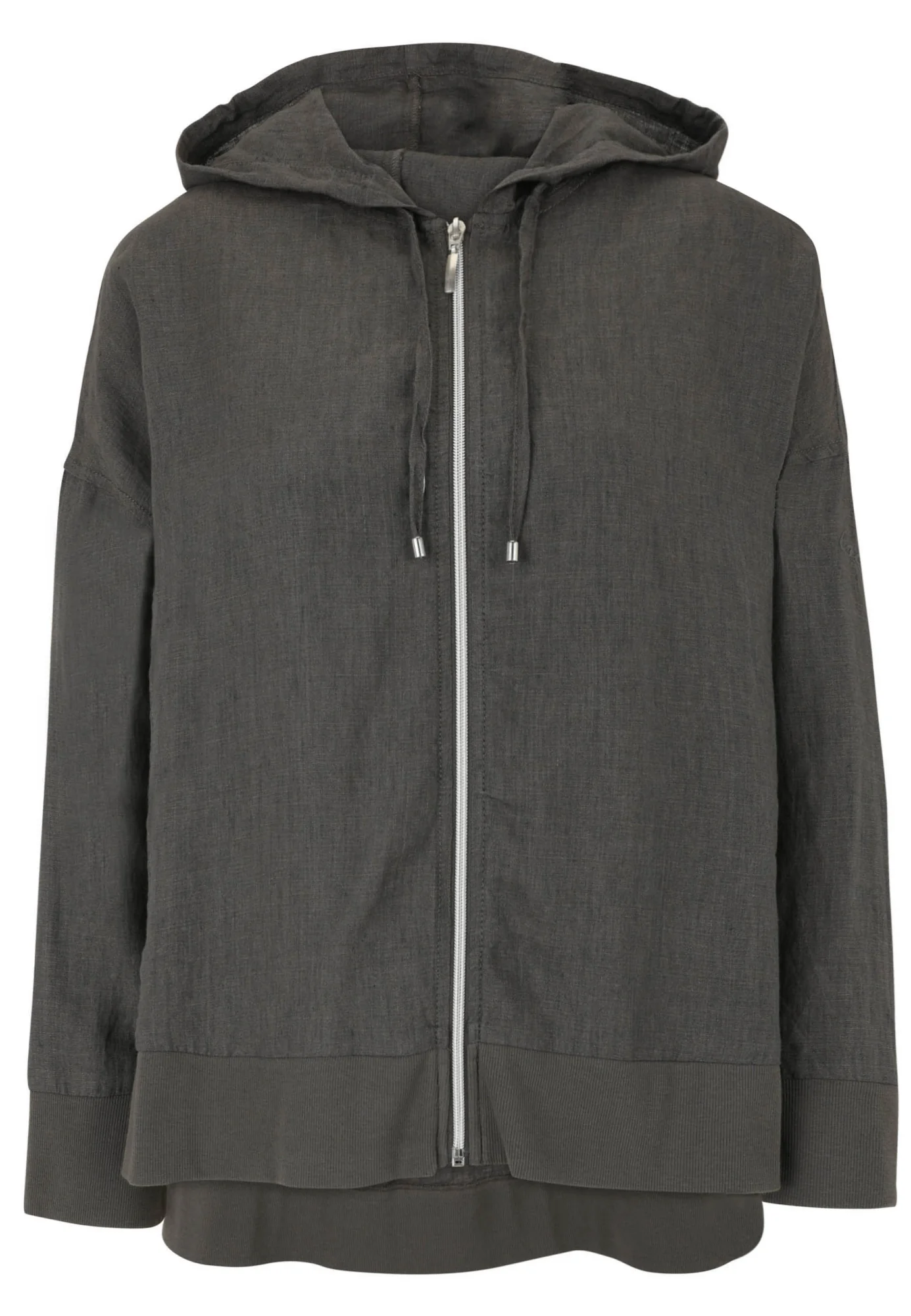 Leinen-Jacke mit Hoodie