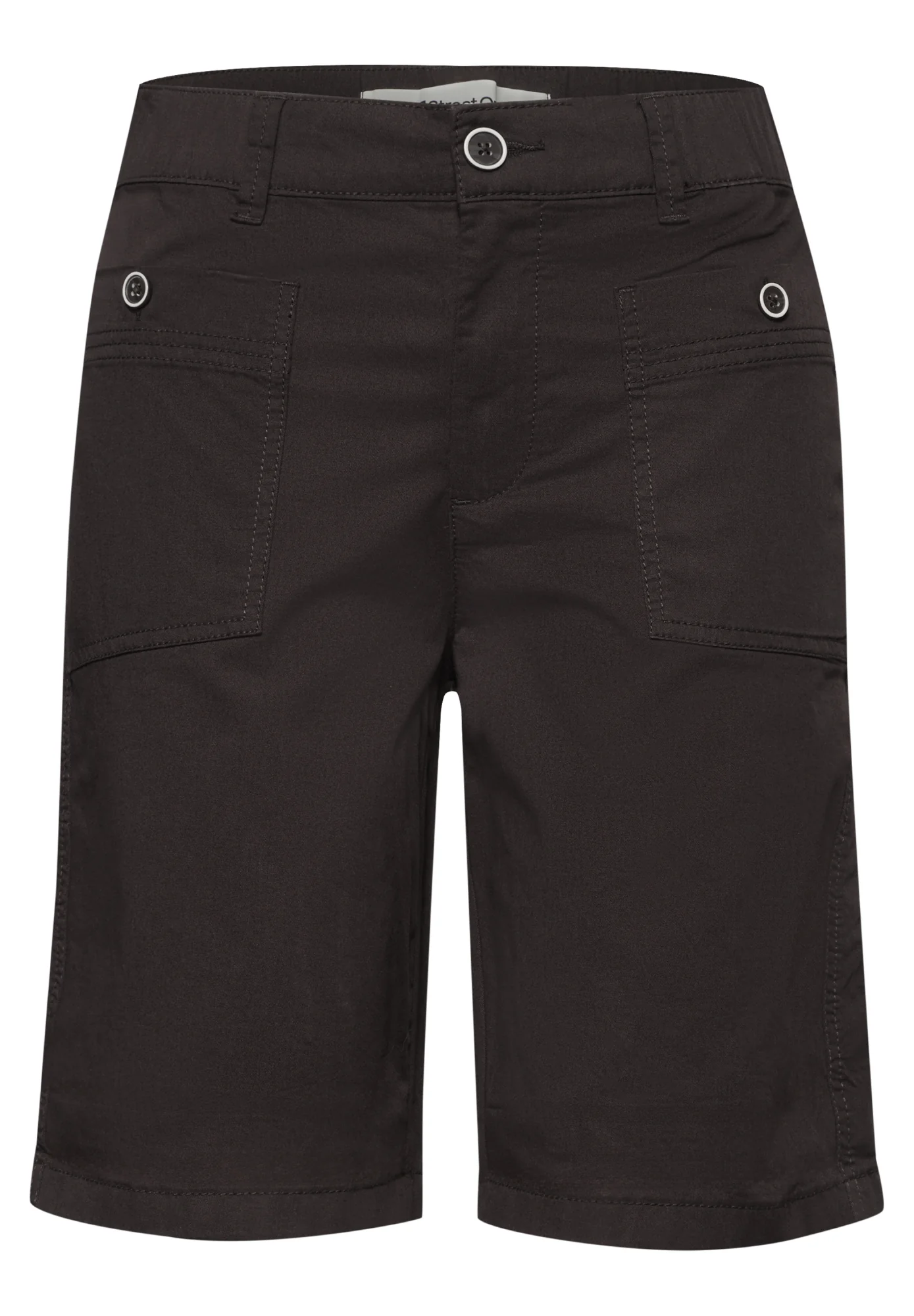 Straight Leg Bermuda mit Turn-Up