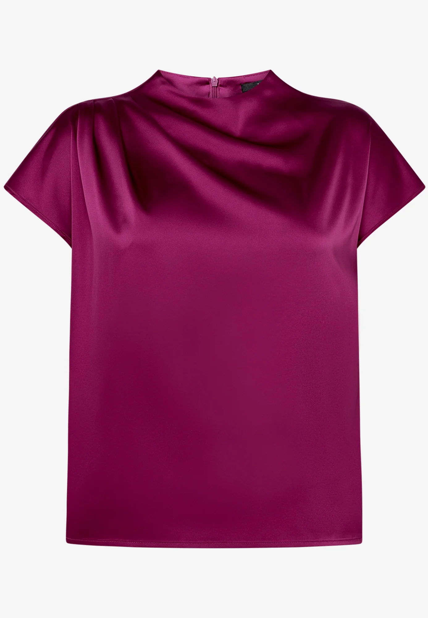 Satin-Bluse mit Kragen - Image 5