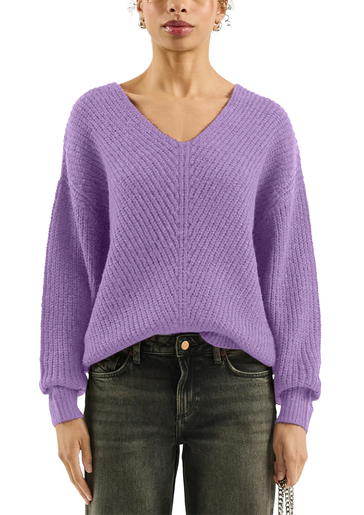 Strickpullover mit V-Auschnitt - Image 2