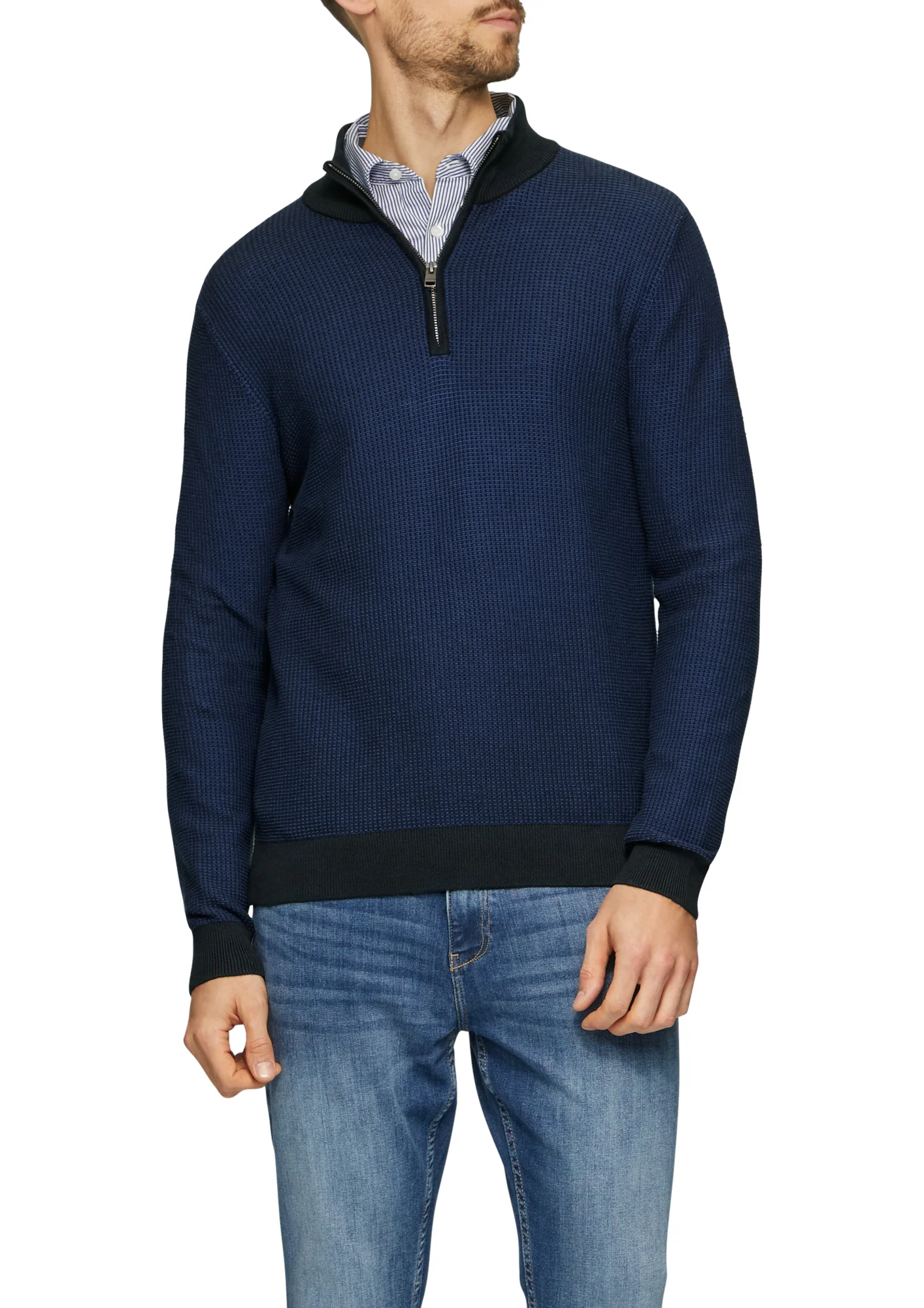 Strickpullover mit Troyer-Kragen - Image 2