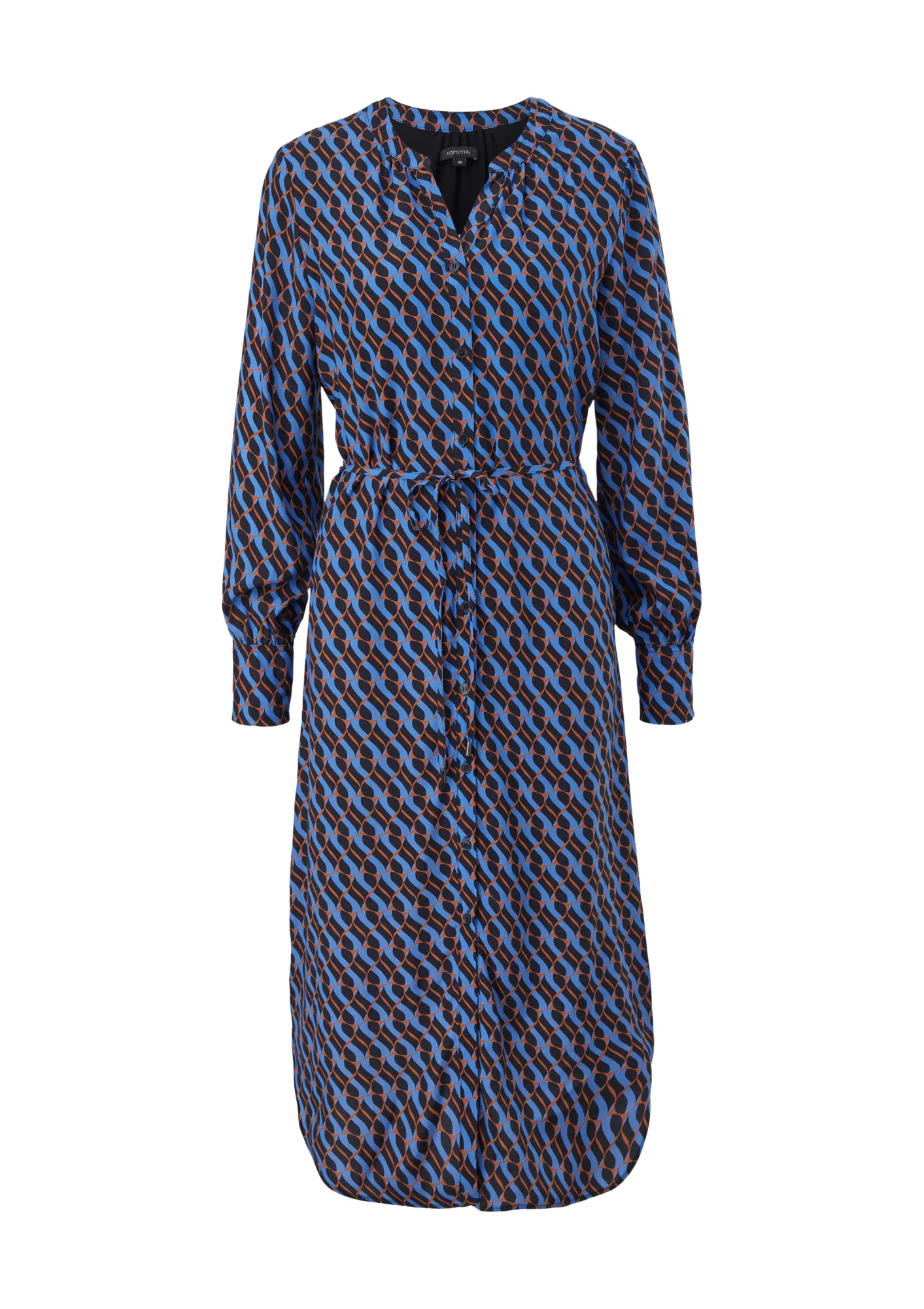 Blusenkleid mit Allovermuster