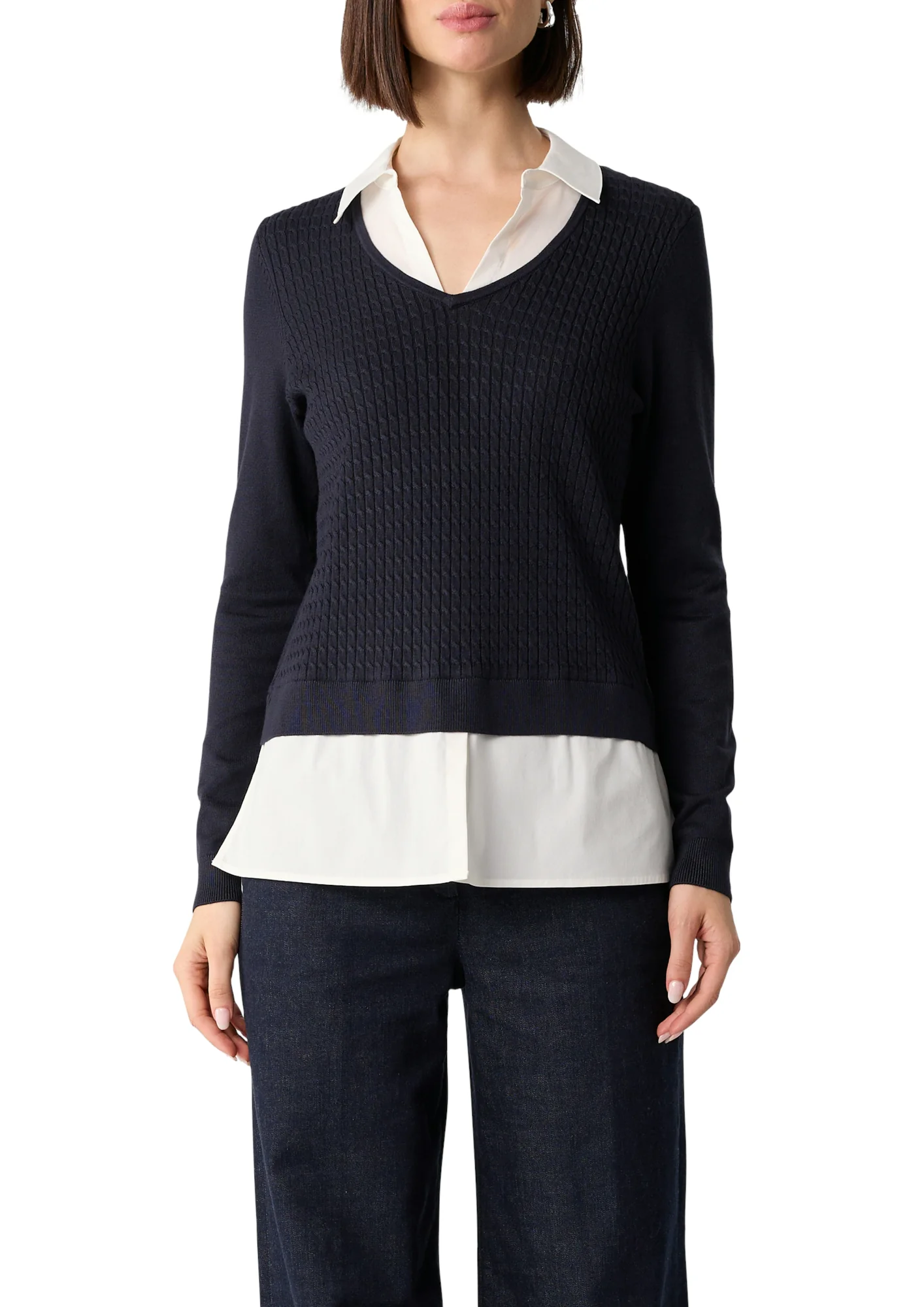 Strickpullover in Layering-Optik - Image 2