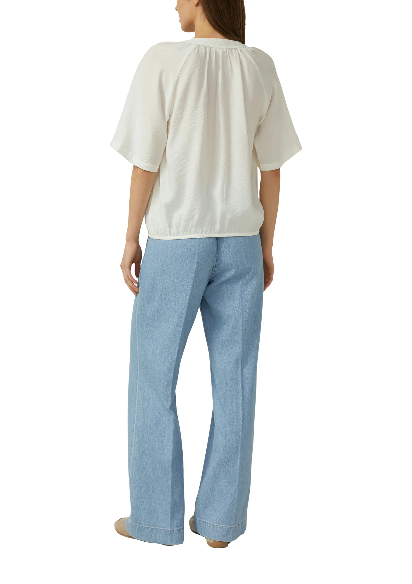 Strukturierte Viskosemix-Bluse - Image 3
