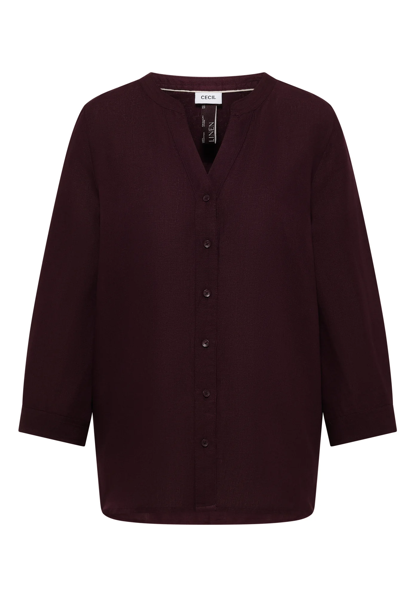 Bluse aus Leinenmix