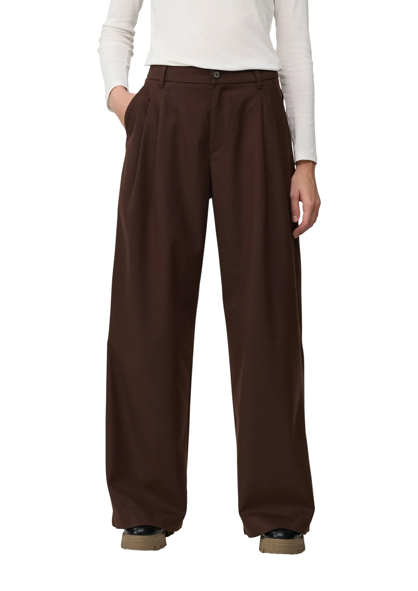 Flanell-Hose mit Bundfalten - Image 2