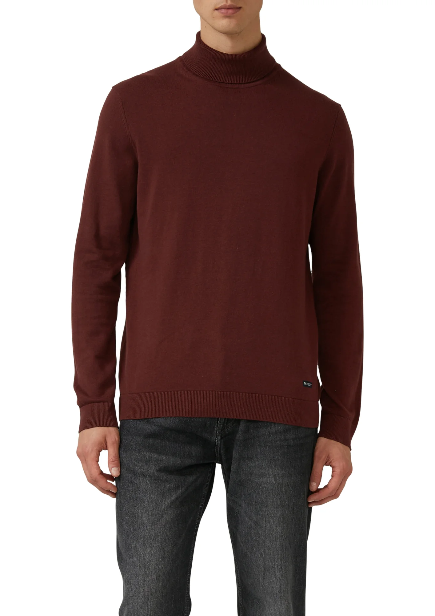 Rollkragenpullover aus reiner Baumwolle