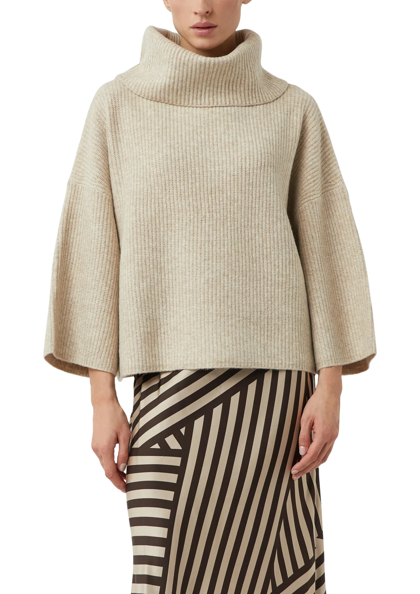 Poncho-Pullover im Boxy Fit - Image 2