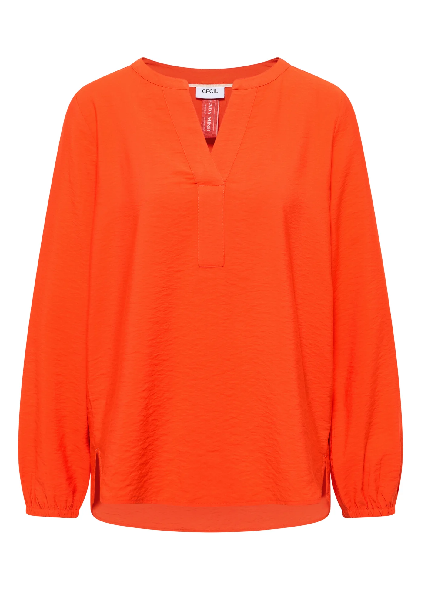 Bluse in Unifarbe