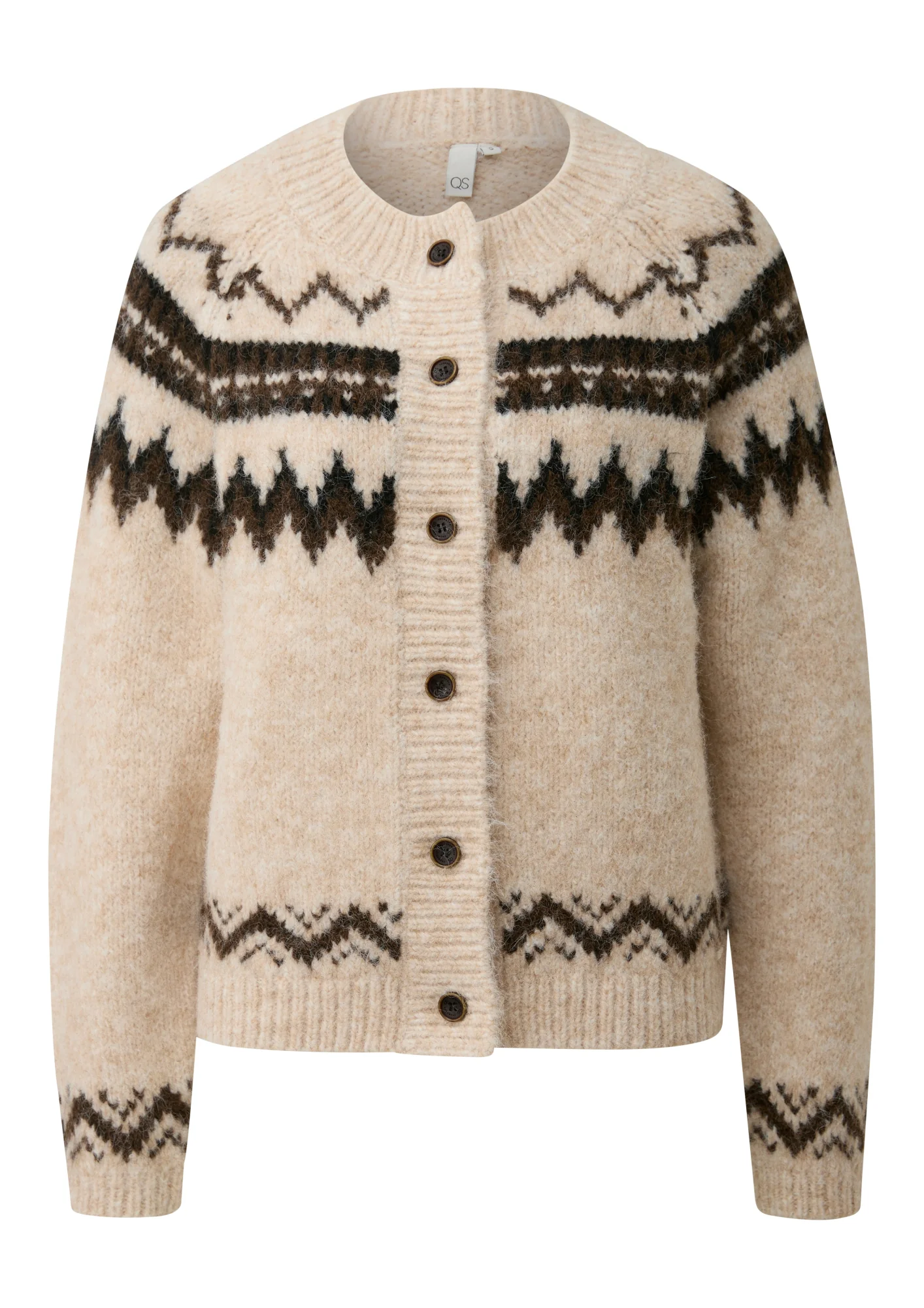 Strickjacke mit Norwegermuster