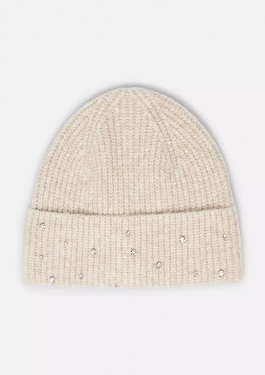 Beanie" Schmuckstein-Besatz"