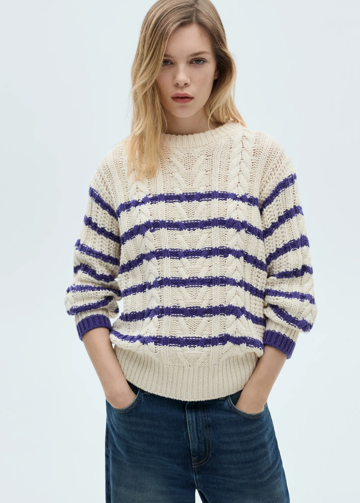 Zopfmuster-Pullover - Image 2