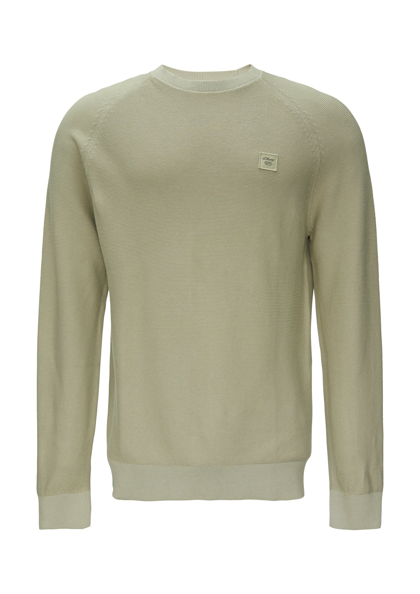 Strickpullover mit Label-Patch