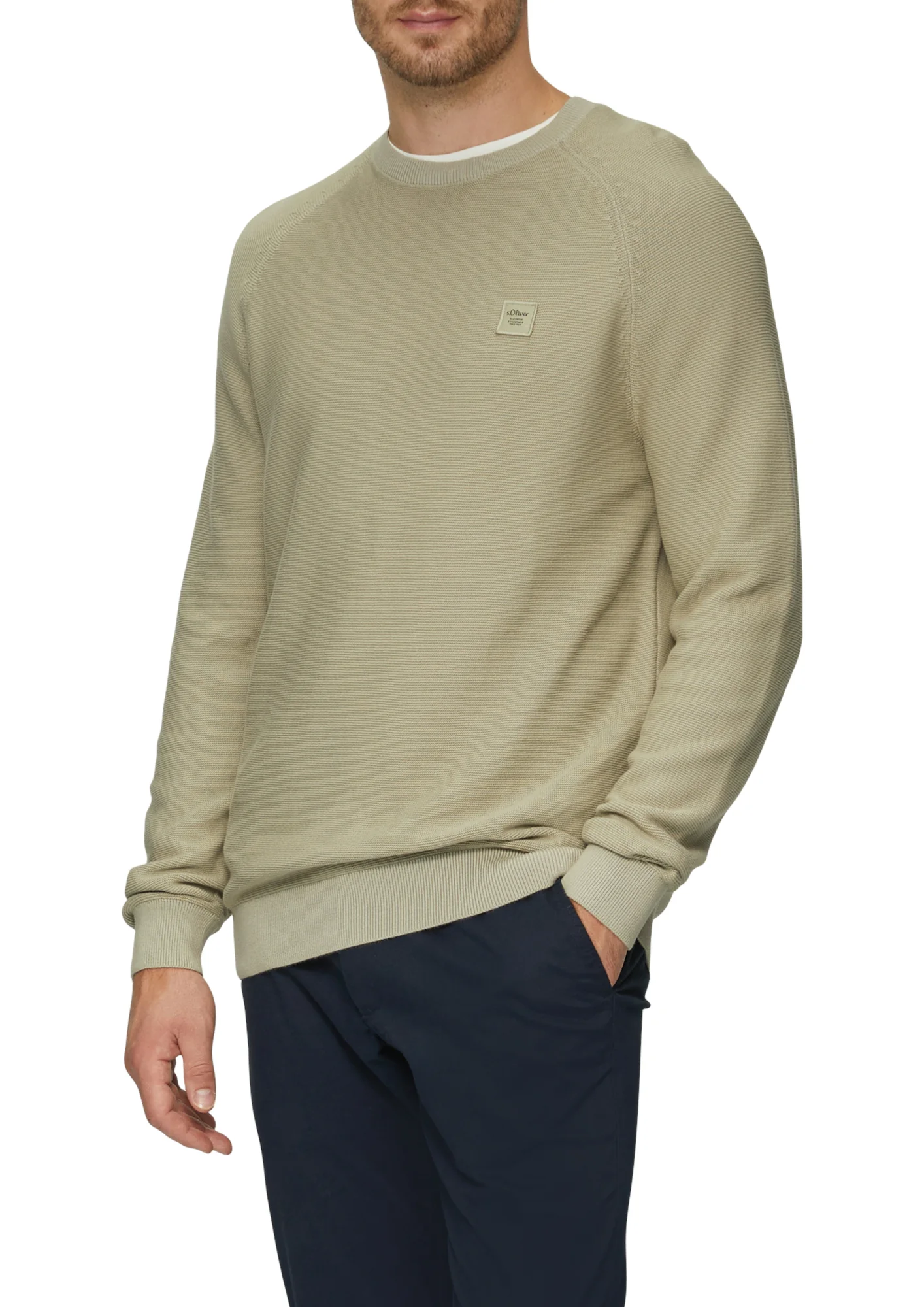 Strickpullover mit Label-Patch - Image 2